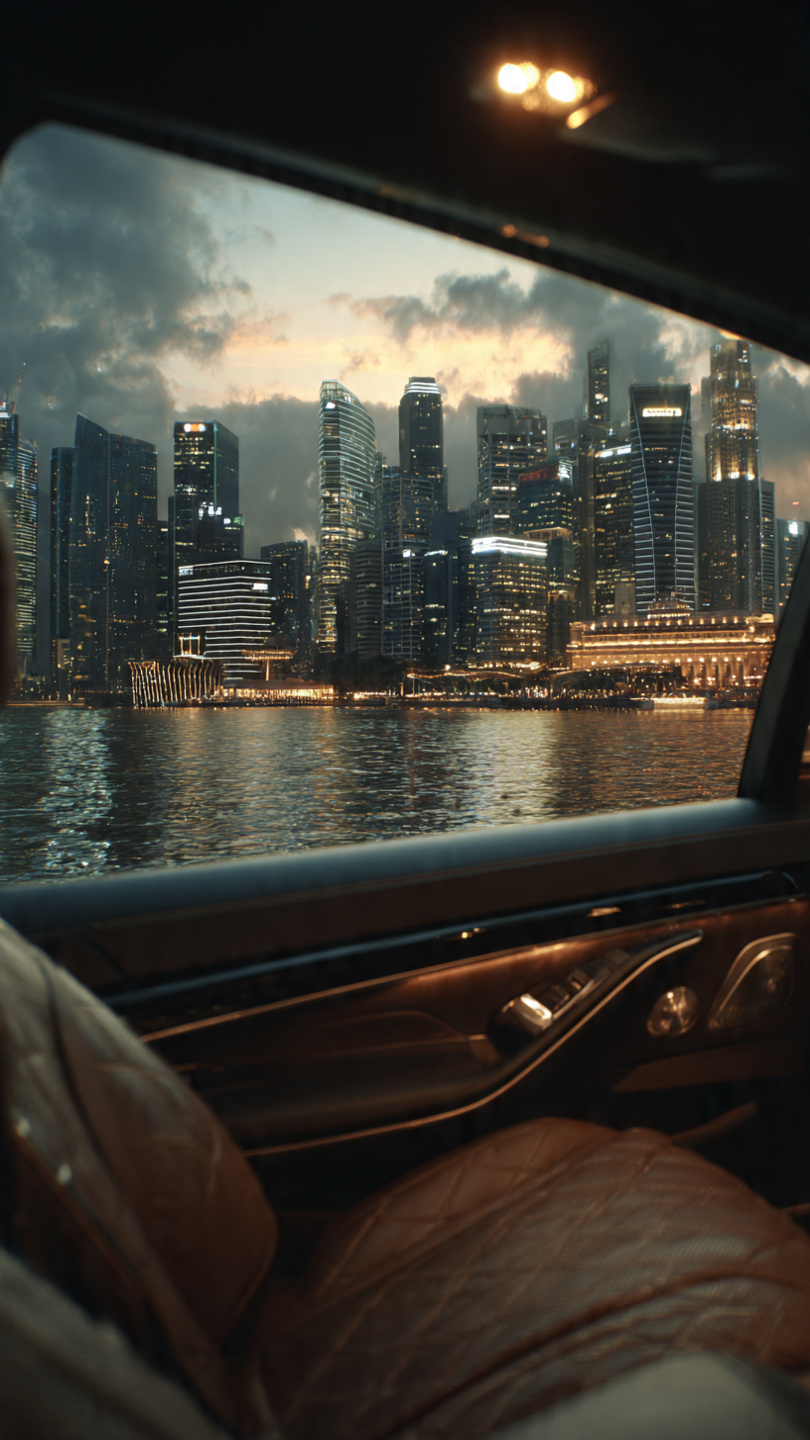 Premium cabin prepared for a Century Private Access journey in Singapore